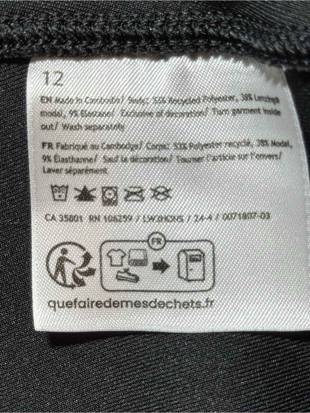 Lululemon Softstreme Perfectly Oversized Crop Crew Dark Gray Size 12 - Picture 3 of 6